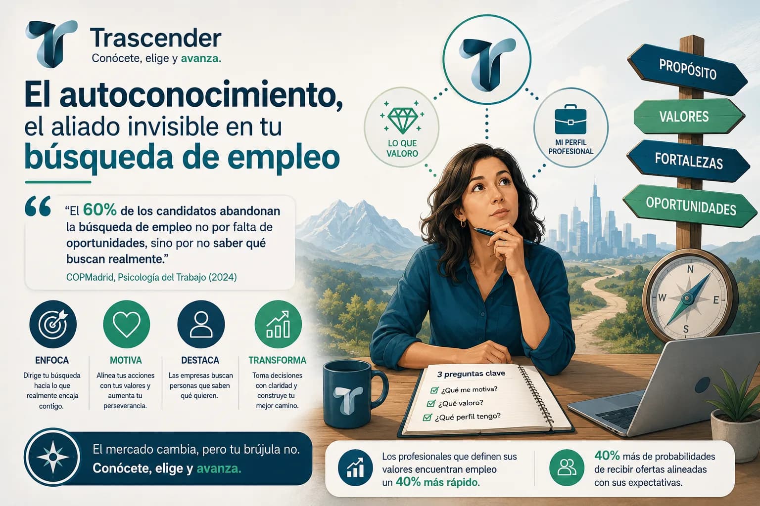 Portada: El autoconocimiento, el aliado invisible en tu búsqueda de empleo